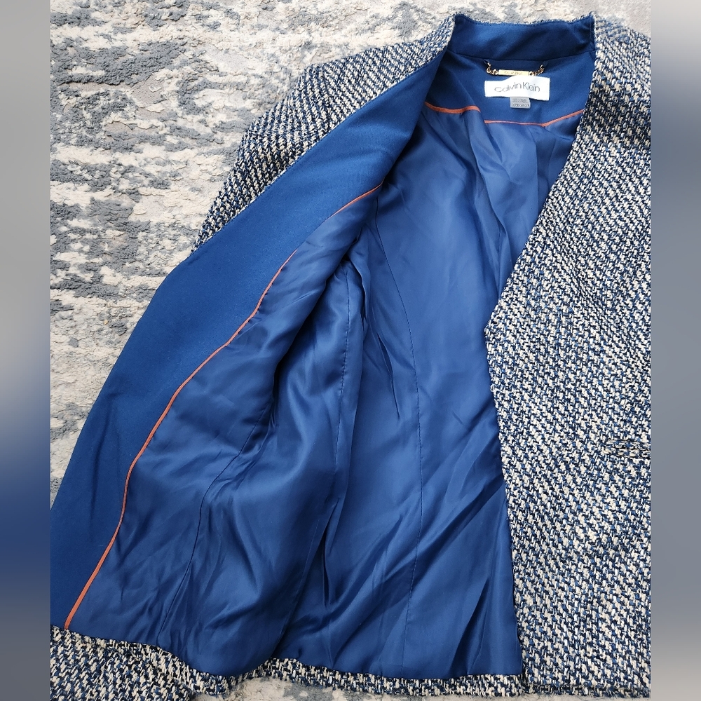 Calvin Klein | NWT 2 Pc Tweed Blazer & Pencil Skirt Set - Picture 10 of 12